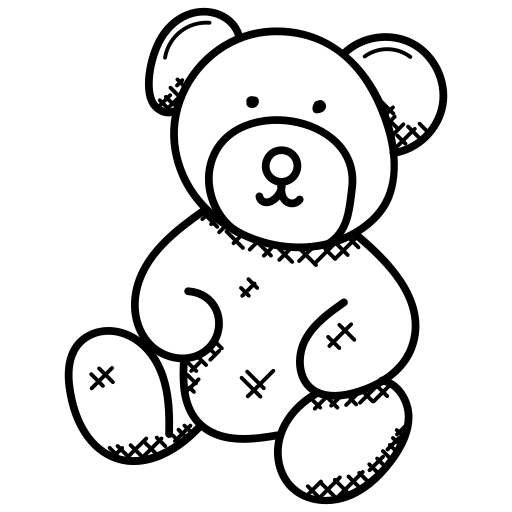 an illustration of a stuffed bear toy